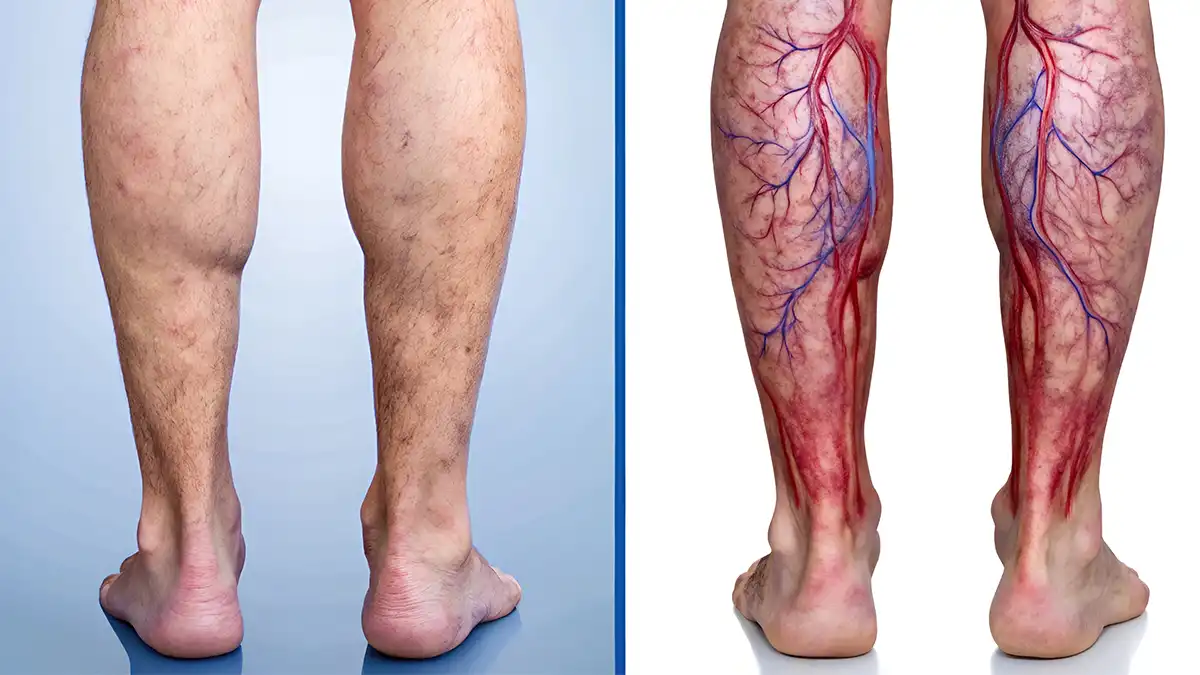 لخته شدن خون در پا