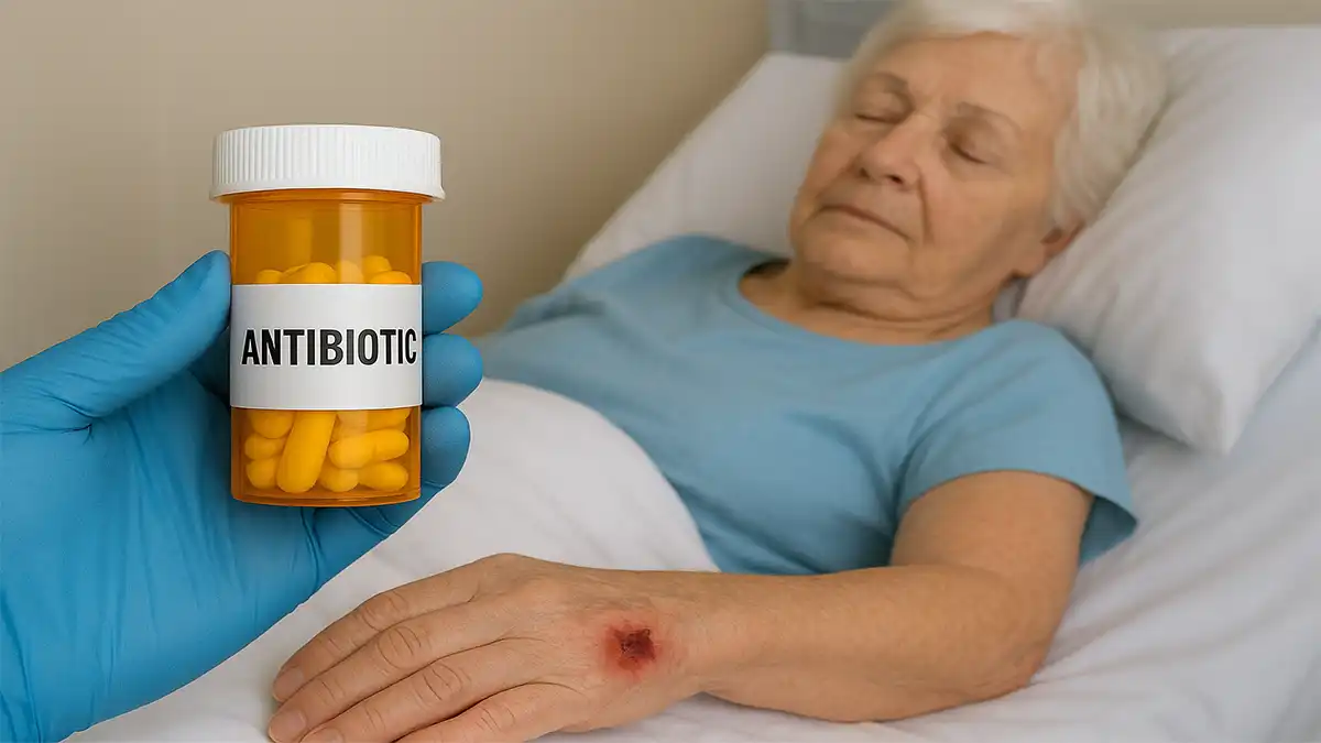 مصرف آنتی بیوتیک برای زخم بستر