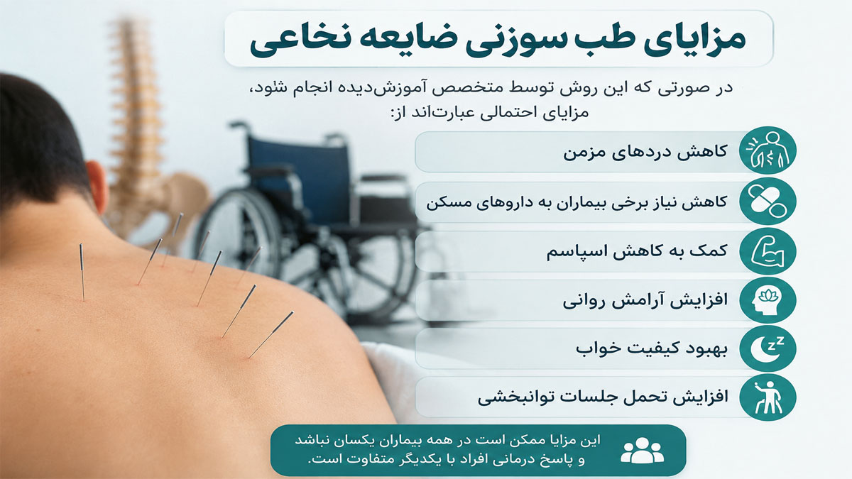 مزایای طب سوزنی ضایعه نخاعی