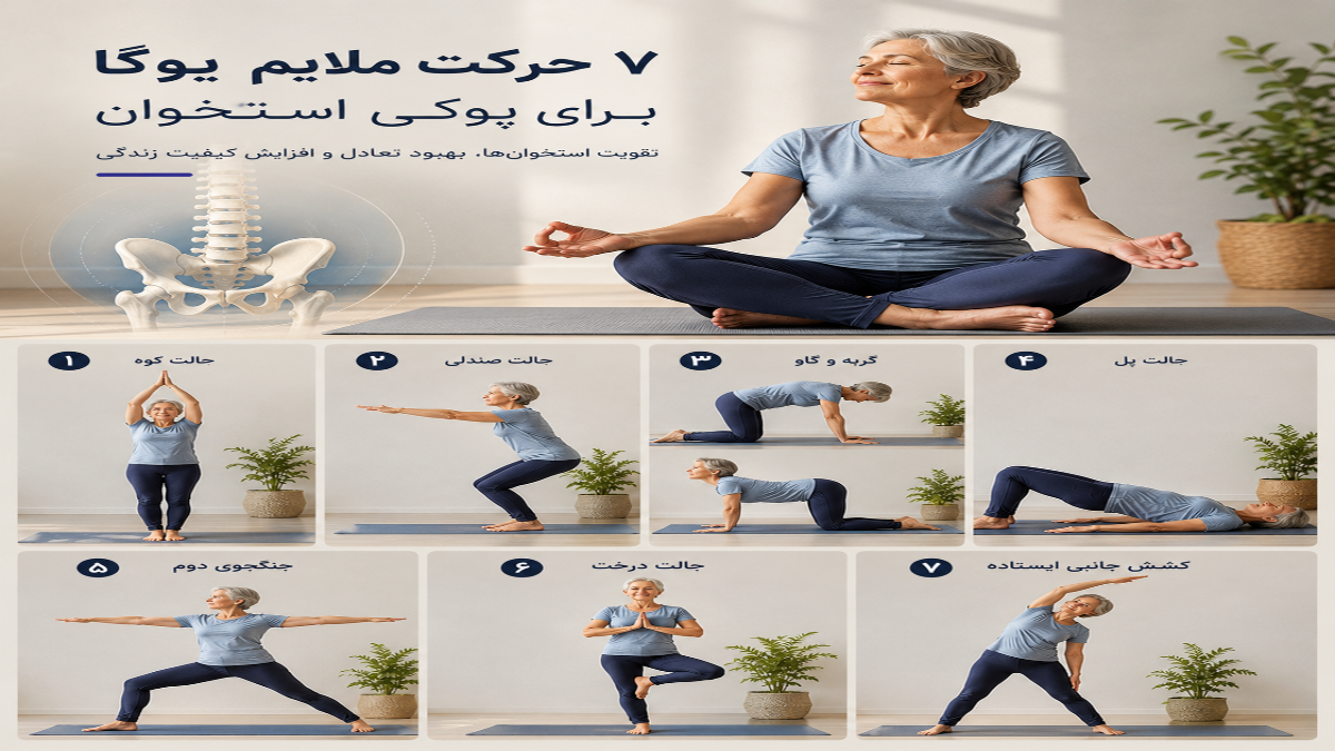 7 جرکت یوگا ، ورزش برای پوکی استخوان